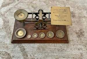 Victorian Antique Brass Postal Letter Scales